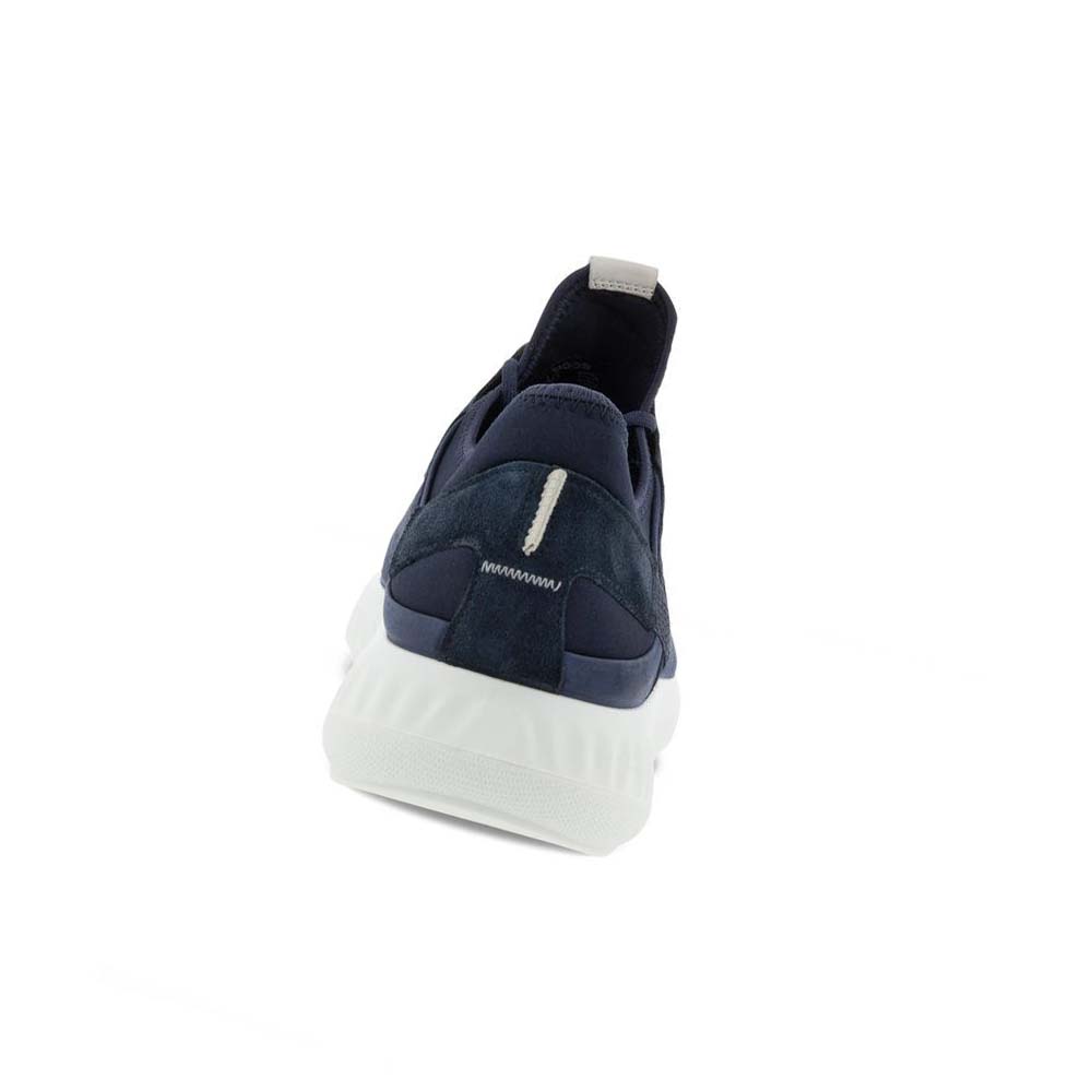 Men's Ecco St.1 Lite Sneakers Navy | USA 651SGL